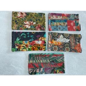 Johnny Was Mask 5 Piece Set Floral Masks New Health Flower NEW Reusable SAFE